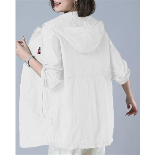 Sun-Proof Clothing Womens UV Summer New 2021 Anti-Ultraviolet All-Match Sun Protection Clothing Female Coat Jacket Hooded Top
