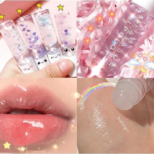 1pc Lip Gloss Transparent Shiny Pearlescent White Base Makeup Moisturizing Lip Oil Lipstick Beauty Lips Care Cosmetics TSLM1