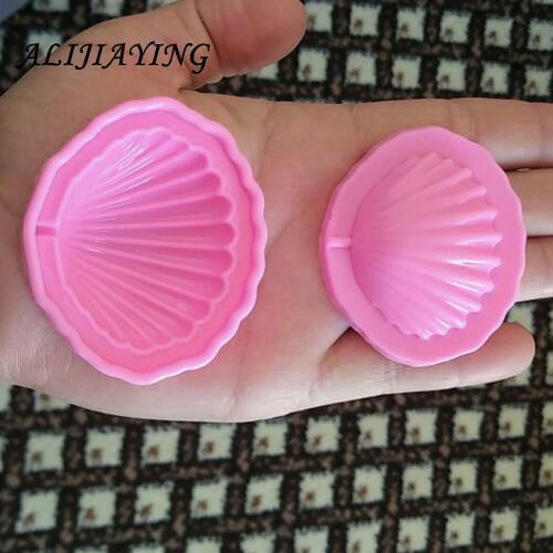 2Pcs/set Marine Series Conch Shells Shellfish Silicone Molds Marine Felly Cake Baking Mold Fondant chocolate mould D1168