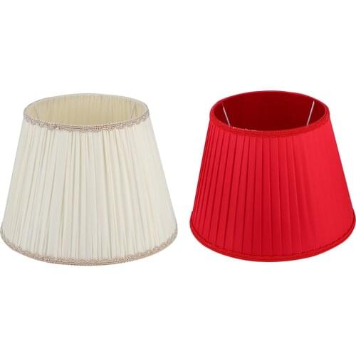2pcs Cloth Lamp Shade For E27 Light Bulb Replacement Lampshade For Bedside Table Lamp Home Decor