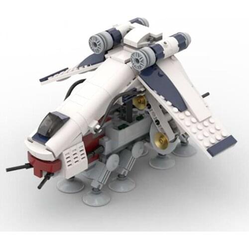 436 PCS MOC Toys Star Movie Series Space Spacecraft Dropship Building Blocks Modular Vehicle Block