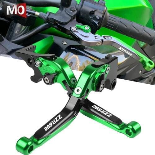 ZZR600 Motorcycle Accessories Folding Adjustable CNC Brake Clutch Levers For KAWASAKI ZZR600 ZZR 600 2005-2009 2008 2007 2006