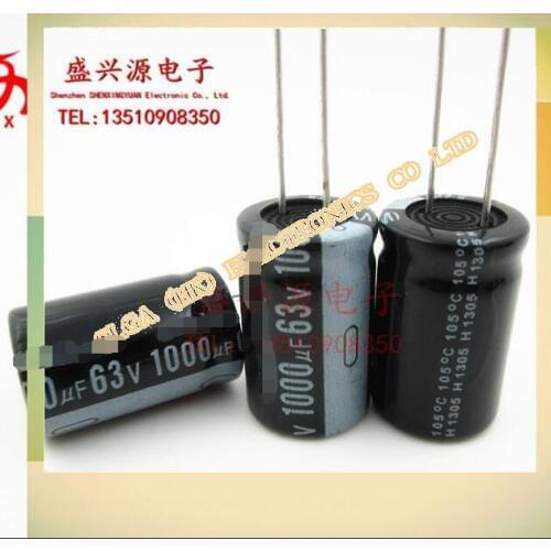 63 v1000uf 1000 uf63v plug-in aluminum electrolytic capacitor size: 16 x25