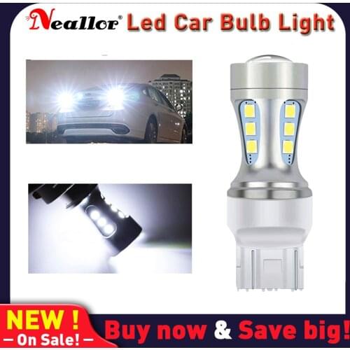 1x Led T20 7440 W21W WY215W LED Canbus 7443 SRCK W21/5W LED Bulb Car Light Turn Signal Brake Reverse Tail Lamp 1200LM 12V T25