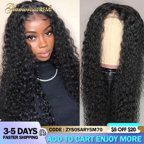 Brazilian Curly Lace Front Human Hair Wigs 13x4 Curly Natural Hairline Remy Hair For Women 4x4 Lace Closure Wig With Baby Hair