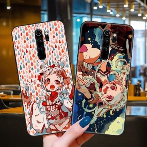 Phone Case For Xiaomi Redmi 7 7A 8 8A Note 8T 9 Pro 4 5 9S Black Cover Back Art Waterproof Tpu Coque Luxury Anime Cute Girl