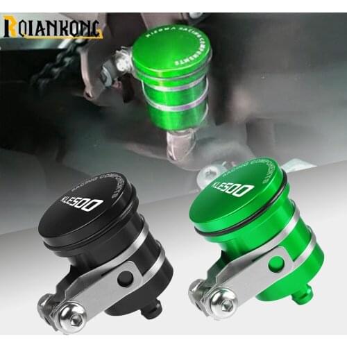 For KAWASAKI KLE500 Universal Motorcycle Rear Brake Fluid Reservoir Clutch Tank Oil Fluid Cup Cover KLE 500 KLE-500 1991-2007 06