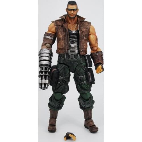 Japan Game Final Fantasy VII FF7 PLAYARTS PA Remake Barret Wallace 27cm PVC original figure figurine figura collectible model
