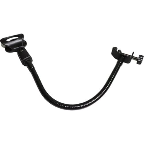 Flexible Microphone Stand with Desk Clamp 3/8" to 5/8" Screw for Radio