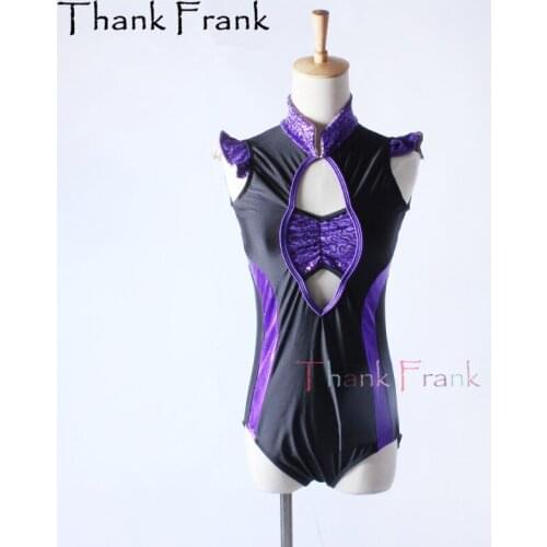 Chinese National Style Jazz Dance Costume Flutter Sleeve Gymnastic Leotard For Girls Adult C297