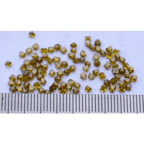 Russia Imported High-quality Large-grain Synthetic Diamond Single Crystal 2.2mm with an Average Weight of 0.109 Carats