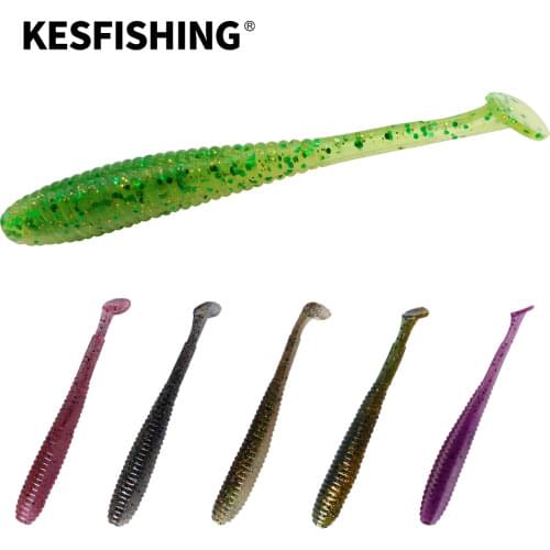 KESFISHING Soft Lure I Shad Tail 6pcs 12cm 7.2g Plastics Baits Fishing lures Leurre Souple Trout Soft Bait