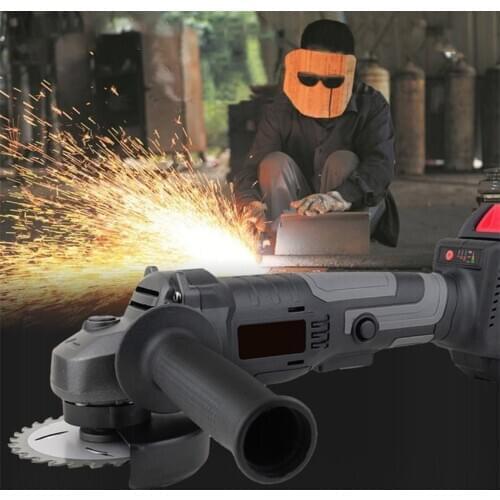 1200W Cordless Angle Grinder Rechargeable Grinding Machine 100mm Electric Grinder Cutter Polishing Cutting Brushless Power Tool