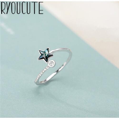 Fashion Star Rings for Women Luxury Statement Jewelry Finger Ring