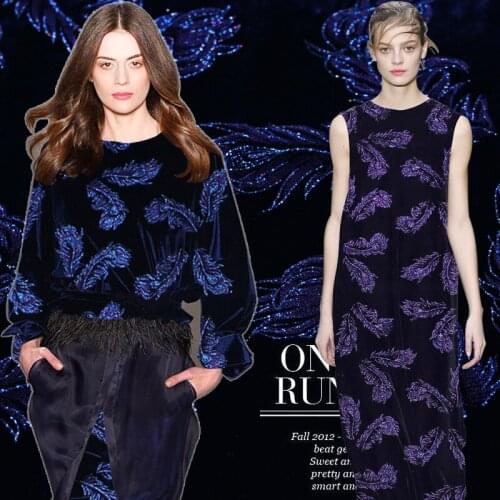 Natural Machine Mulberry Silk Burnt-out Velvet Fabric Handmade DIY Soft Drape Breathable Comfortable Dress Long Skirt Spring