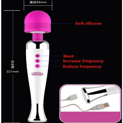 New Female masturbation anal rabbit vibrator sex toys for woman AV stick clitoris stimulator g spot dildo vibrator adult toys