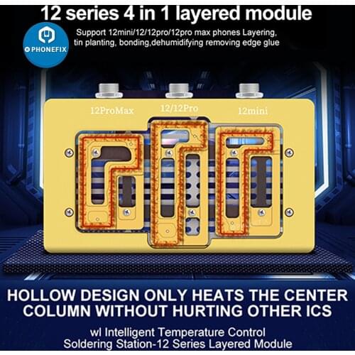 WL HT007 Intelligent Layered Heating Soldering Station for iPhone X XS MAX 11 12 Pro Max Logic Board Desoldering Rework Station