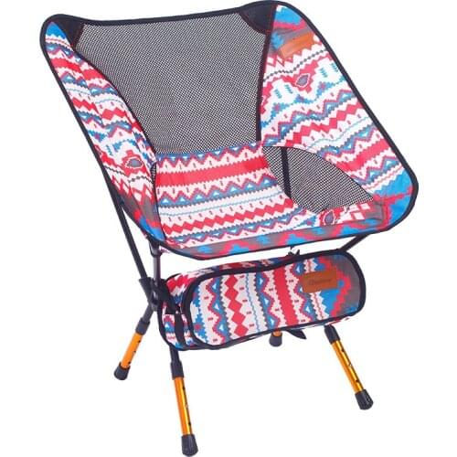 Light Moon Chair Portable Garden 7075 Chair Fishing Seat Camping Adjustable or Fixed Height Folding Furniture Indian Armchair