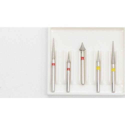 Dental Lab Supplies Interproximal Enamel High Speed Diamond Burs Tooth Drill Set 5pcs/kit