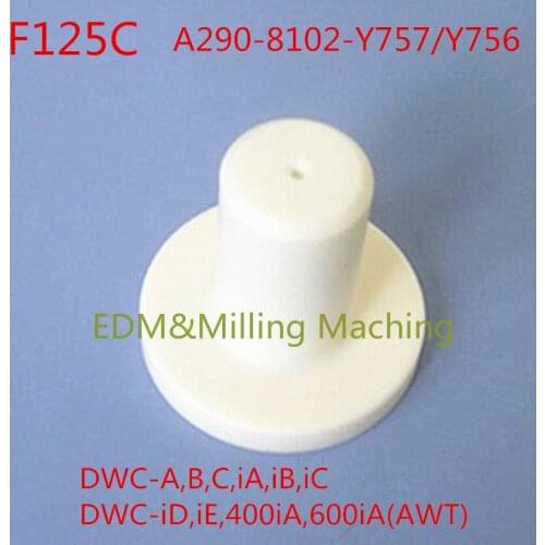 Wire EDM Machine F125C Ceramics Jet Nozzle Upper A290-8102-Y757/Y756 0.5-1.8mm For CNC FANUC DWC Machine Service