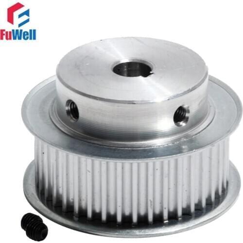 Timing Belt Pulley HTD5M-42T Transmission Pulley 21mm Belt Width 10/15/20mm Bore Aluminum Alloy 42Teeth Gear Pulley With Keyway