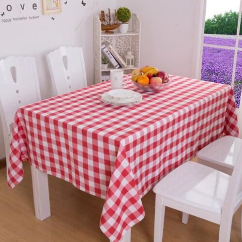 Plaid table cloth rectangular tablecloth for table modern home decorative dinning table cover red round tablecloth Picnic Cloth