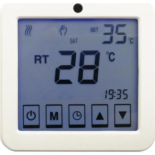 TF brand electric heater thermostat touch screen type with temperature sensor inside and probe sensor with 3 meters cable
