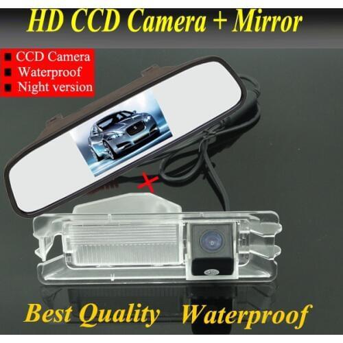 4.3 inch Car monitor mirror + car rear view parking camera for Nissan March Renault logan Sandero Car backup reverse camera