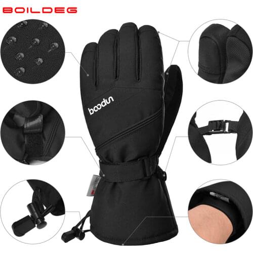 Winter Ski Gloves Snow Outdoor Sport Women Men Waterproof Windproof Warm MotorcycleTouch screen Snowboard Ski Gloves