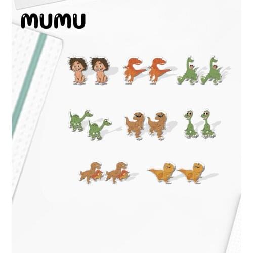 2021 New The Good Dinosaur Stud Earring Arlo Butch Epoxy Jewelry Resin Acrylic Earrings Handmade Gifts Fan