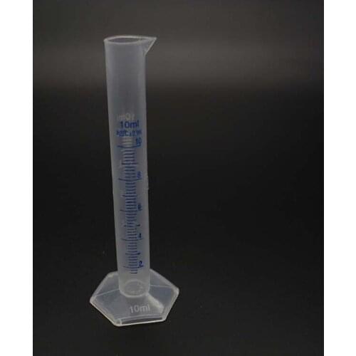 250ml Plastic Measuring Cylinder Graduated Cylinders Container Tube for Laboratory Tools for School Accessories Lab Supplies