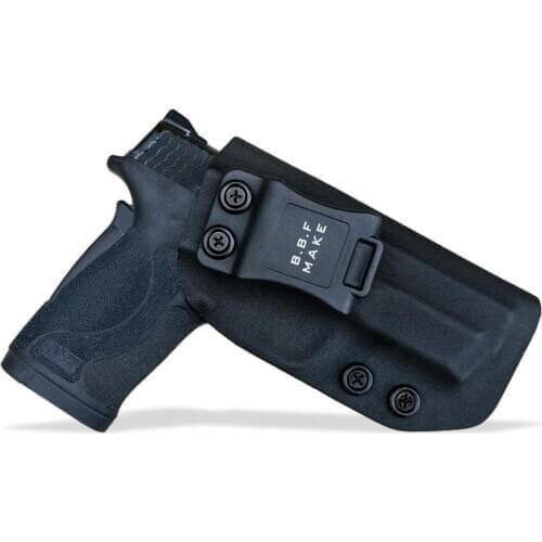 B.B.F Make IWB Tactical KYDEX Gun Holster Fits: S&W M&P 380 EZ Inside Concealed Carry Waist Pistol Case