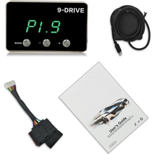 Electronic Throttle Controller 9 MODE Pedal Accelerator Fuel-Efficient for Jeep Wrangler JK Dodge Challenger RAM 1500