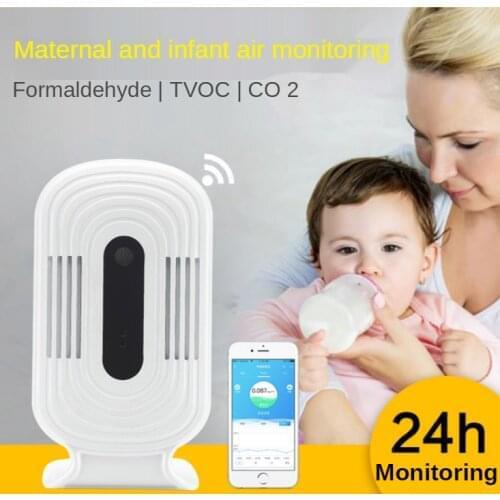 Intelligent WIFI Smog Meter CO2 HCHO TVOC Air Quality Analysis Tester Detector Sensor Temperature Humidity Monitor
