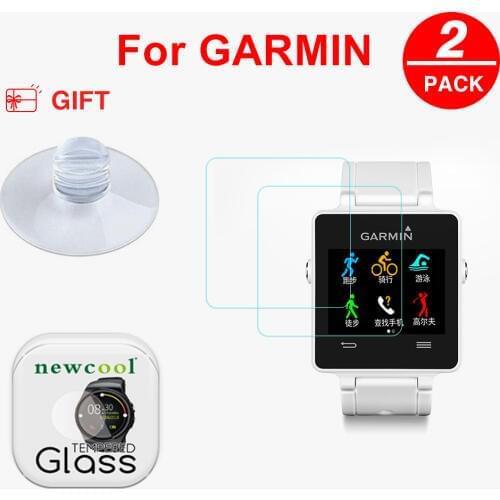 NEWCOOL Screen Protector for Garmin Vivoactive Sports Music Watch Tempered Glass Screen Protector 2.5D &9H Protective Film
