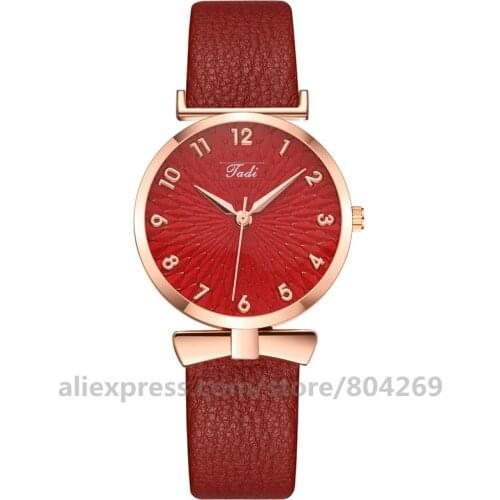 New Arrival Jadi Women Leather Wristwatch Fashion Women Digital Dial Leather Band Women Watches Factory Price