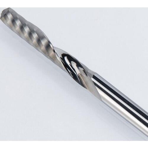 Single Flute CNC Router Bits One Flute Spiral End Mills Carbide Milling Cutter Spiral PVC Cutter