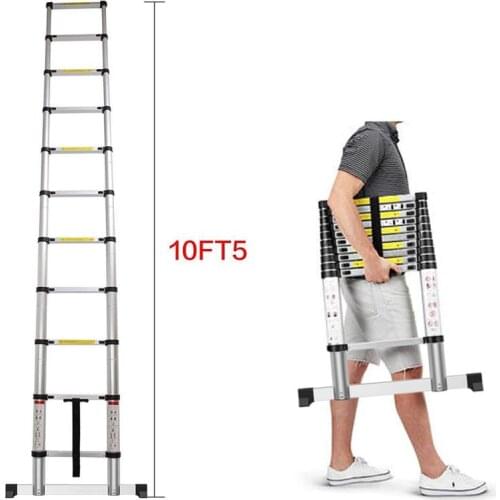 Portable Lightweight Telescopic Aluminium Ladder Multifunction Herringbone Ladder 2m Foldable Extendable Stepladder Home Part