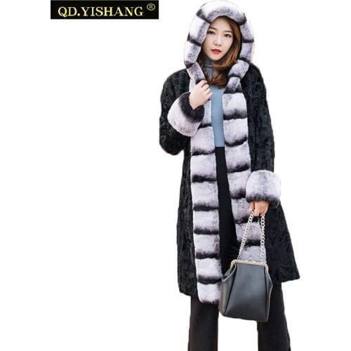 QD.YISHANG Fashionable Fur Coats