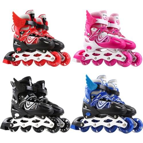 Adjustable Inline Skates Shoes Roller Skates Sneakers Rollers For Beginner Adult Kids Skates Indoor Outdoor Fitness Skates