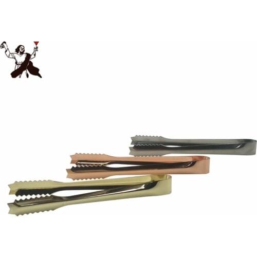 17.8cm Ice tong Bbq Stainless Steel Barbecue BBQ Clip Bread Food Ice Clamp Ice Tongs Bar Kitchen Tools