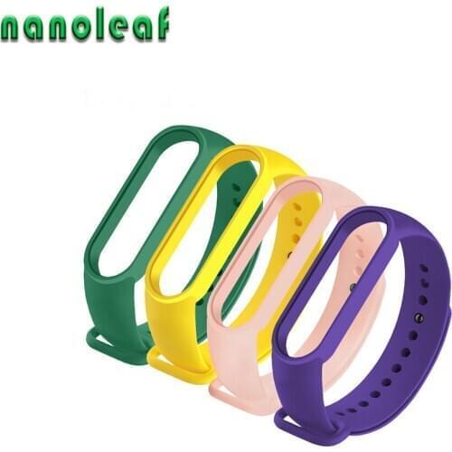 Silicone Watch Strap Multiple Colour Replacement Belt For Xiaomi Band 5 Bracelet Silicone TPU+TPE Mi Band 5 Watch Accessories