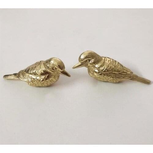 Modern Brass Bird Handle Copper Drawer Cabinet Door Knob Wine Cabinet Bookcase Shoe Cabinet Single Hole Pulls