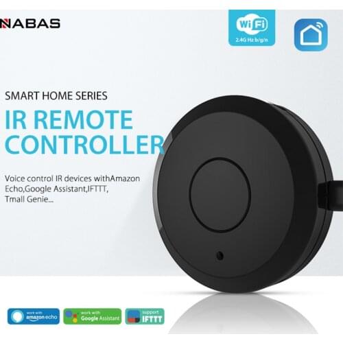 NABAS Tuya Smart IR Remote Control Smart Wifi Universal Infrared For Smart Home Control For TV DVD AUD AC Works Smart Life APP