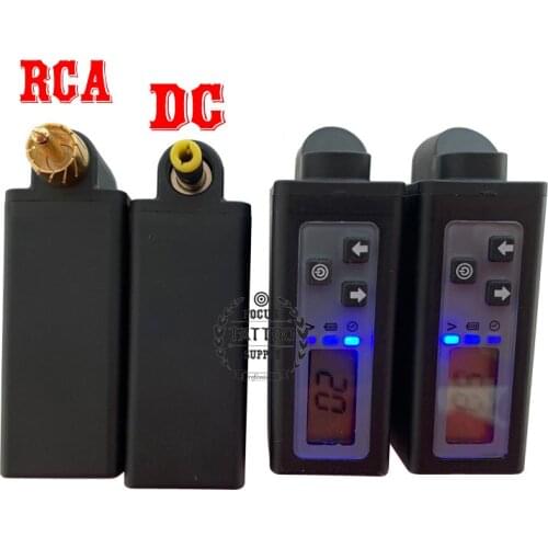 FKS Newest Wireless Tattoo Power Supply 2000mAh Mini Power Bank V2 LCD Screen Tattoo Battery RCA&DC Connector Tattoo Equipment