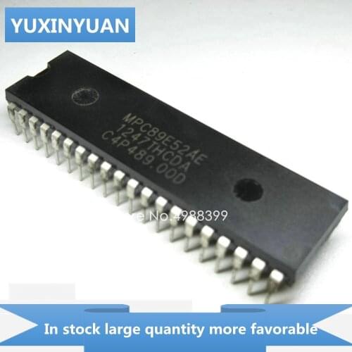 YUXINYUAN 10PCS/LOT MPC89E52AE MPC89E52 MPC 89E52AE C89E52AE PC89E52AE DIP40 in stock in stock