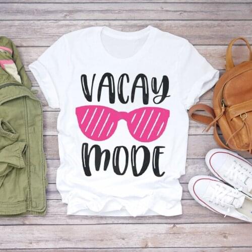 2020 Womens T-shirt Cartoon Pineapple Watercolor Fruit Lady Tshirts Short Sleeve Woman T-shirts Graphic Female T-Shirt Tops Tee