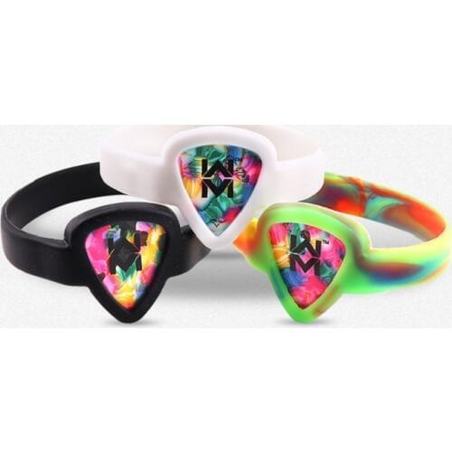 10pcs Guitar Picks Bracelet Picks wrist strap Pick bag guitar pick holder wristband