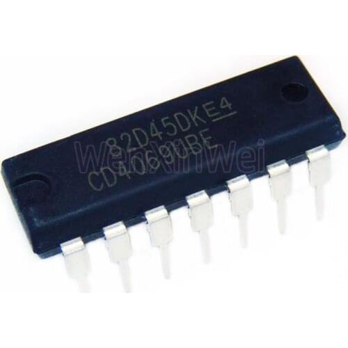 10PCS/LOT CD4069BE CD4069UBE CD4069BD In-line DIP-14 Logic Integrated Circuit Chip Six NOT Gate/Inverter