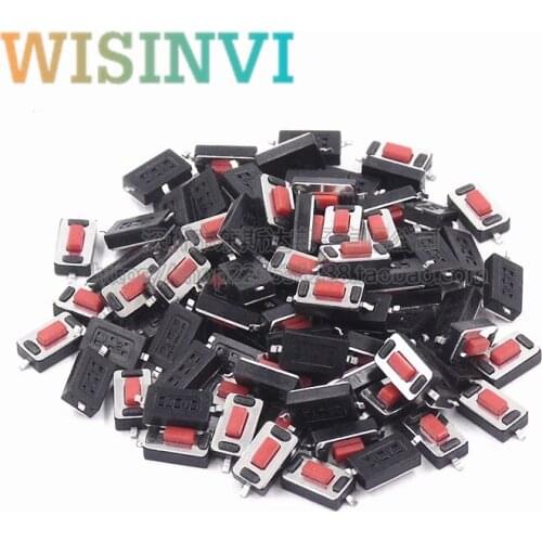 1000Pcs New Type 3*6*2.5mm 3*6*2.5H 3x6x2.5mm SMD Red White Push Button Switch Microswitch Tact Switch
